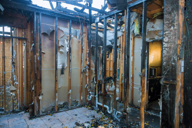 Professional Fire Damage Restoration technician working in Douglas, GA